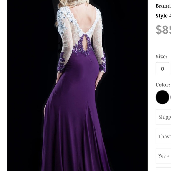 Rachel Allan Prom or Pageant Dress - Picture 1 of 5